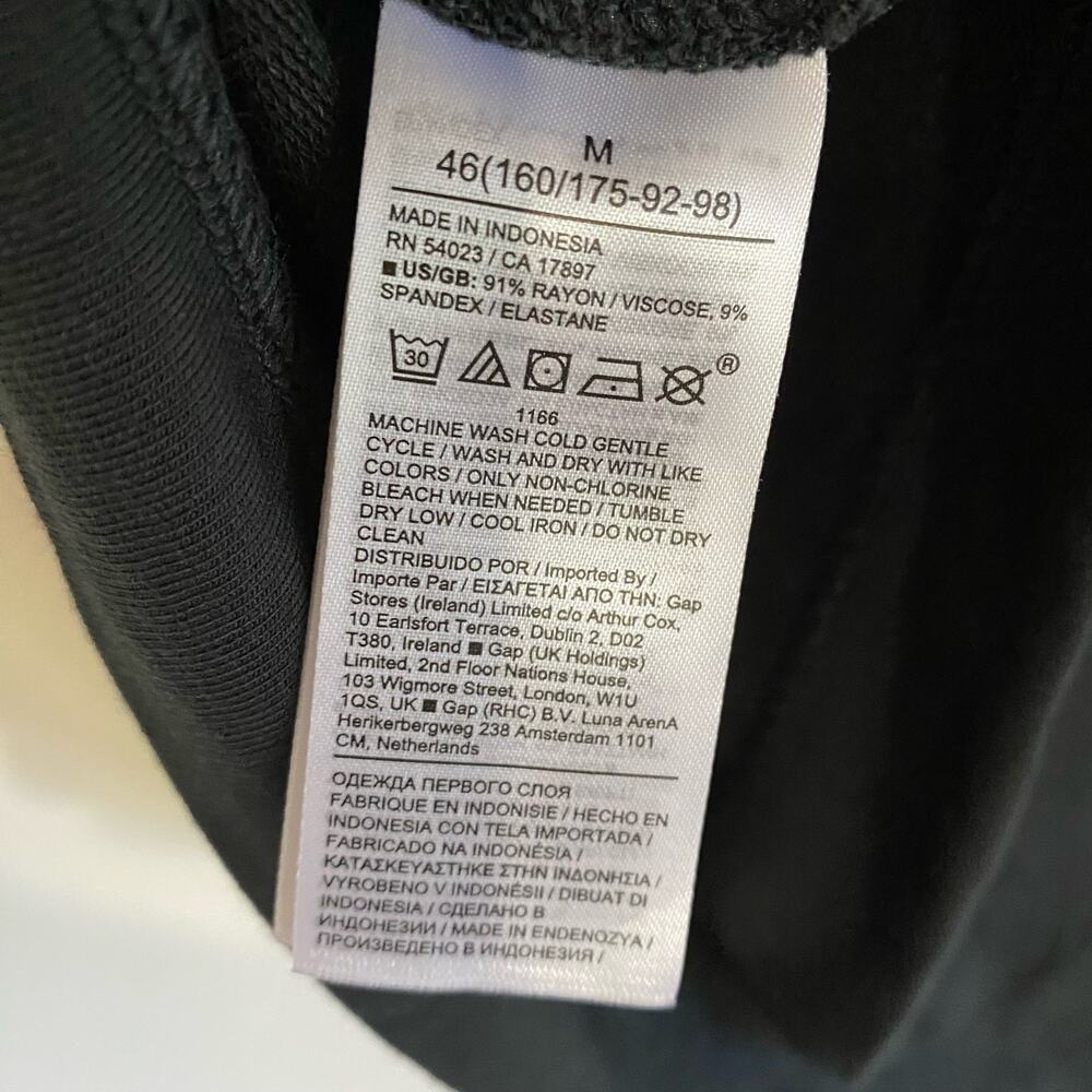 Banana Republic Baby Terry Top, Eclipse Coal, Size Medium - Picture 11 of 12
